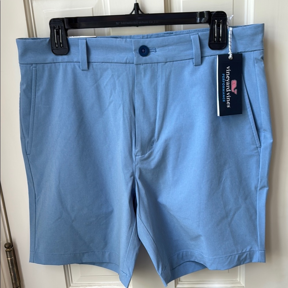 Vineyard Vines 8” Breaker Performance Shorts- The Blue Flat Front